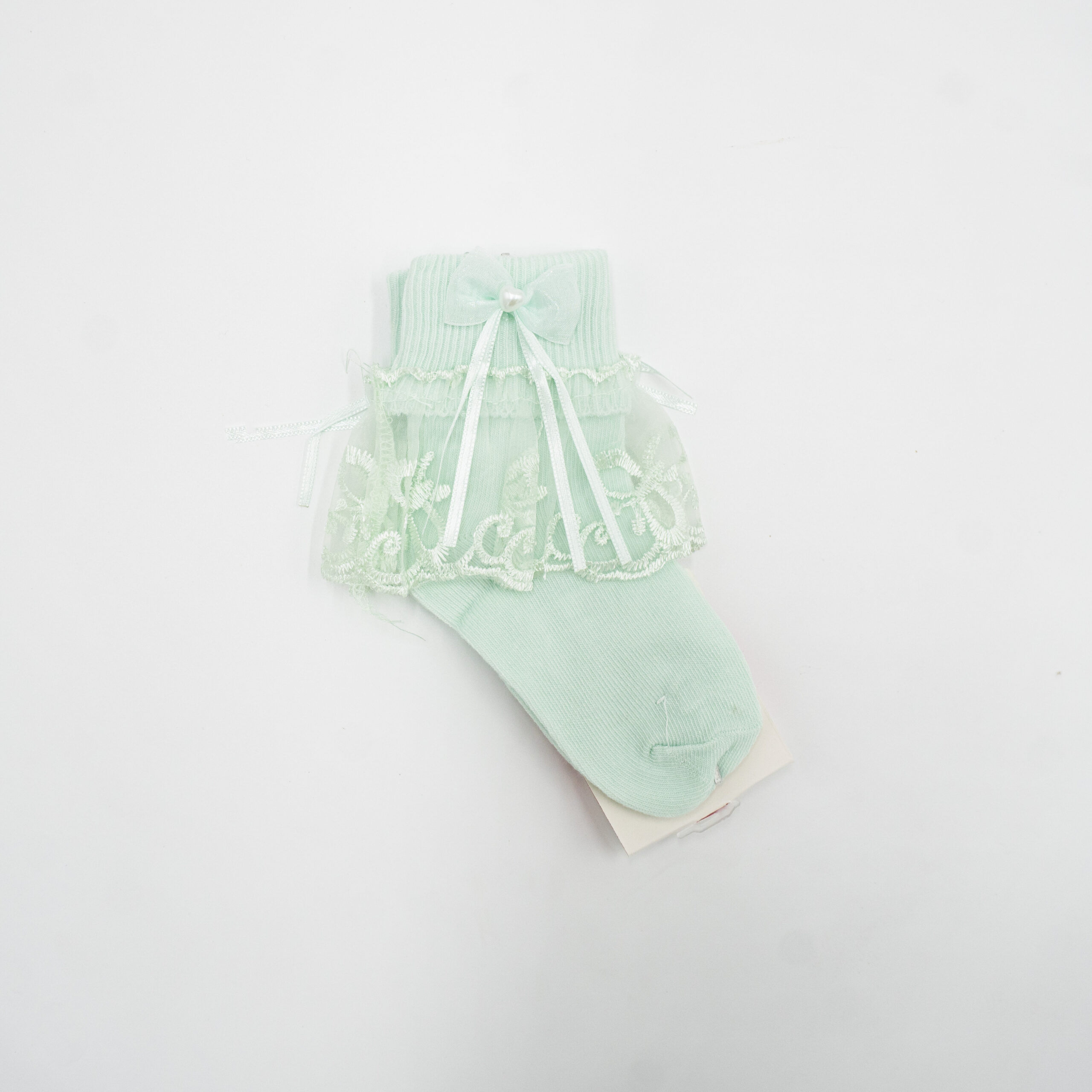Baby Girl Lace Frill Socks with Bow