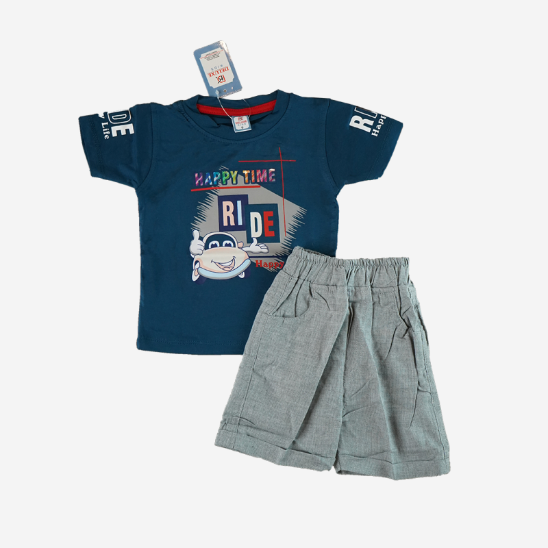 Boys’ Happy Time Ride T-Shirt & Shorts Set