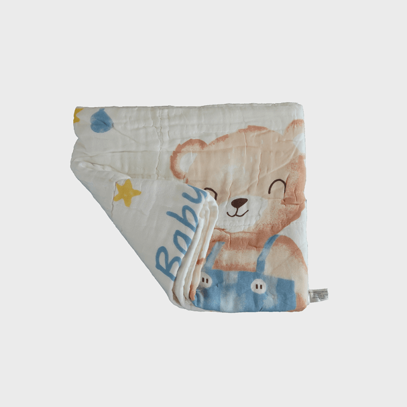Premium Muslin Cotton Swaddle Blanket – Soft & Breathable Baby Wrap