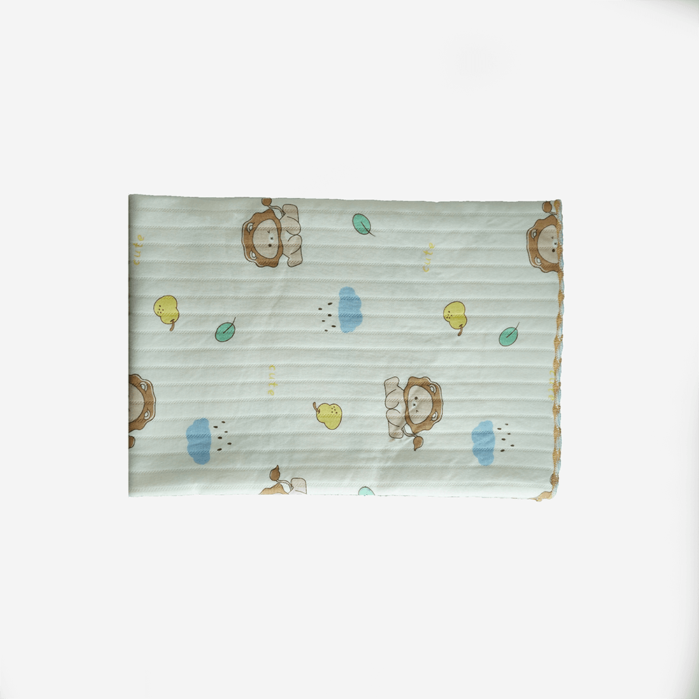 Premium Muslin Cotton Swaddle Blanket with Cute Animal Print – Soft & Breathable for Newborns - Image 3