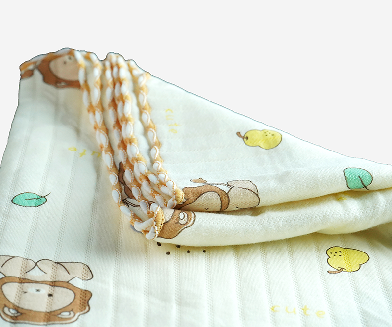 Premium Muslin Cotton Swaddle Blanket with Cute Animal Print – Soft & Breathable for Newborns