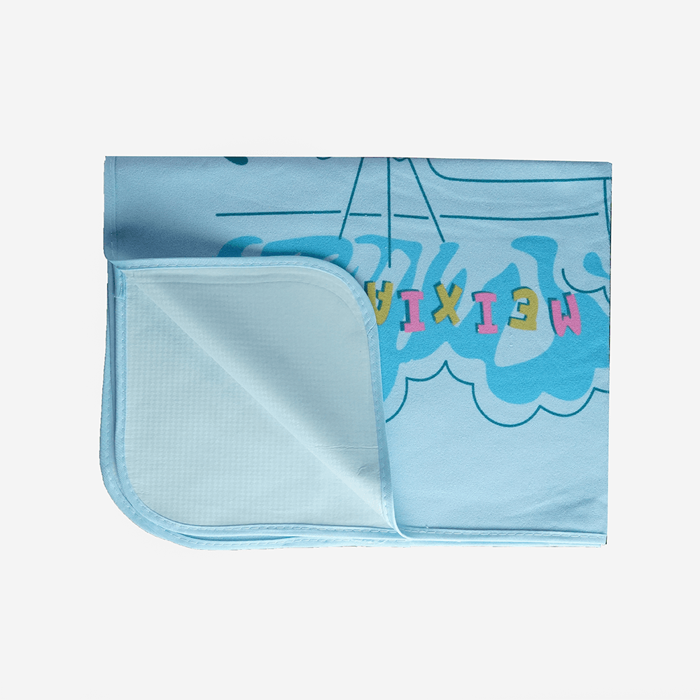 Baby Bed Protector Mat (Urine Mat) – Waterproof & Washable – Sky Blue