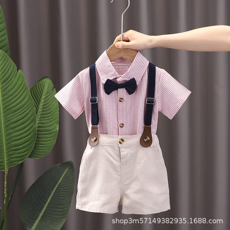 Western Style New Shirt Short-sleeved Children's Wear