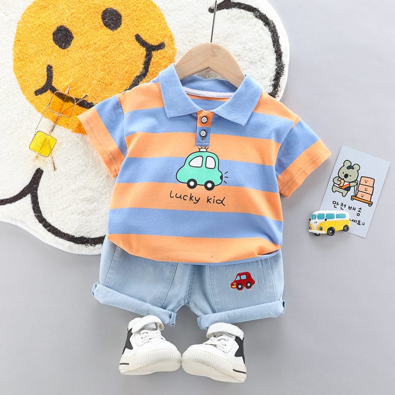 Korean style two-piece Denim children's clothes