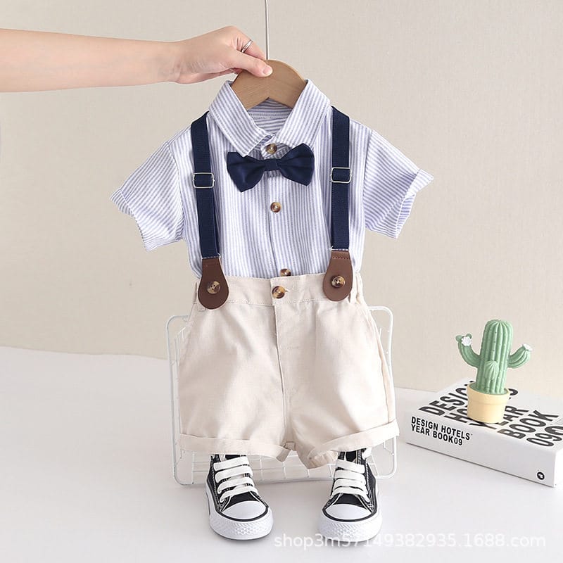 Western Style New Shirt Short-sleeved Children's Wear