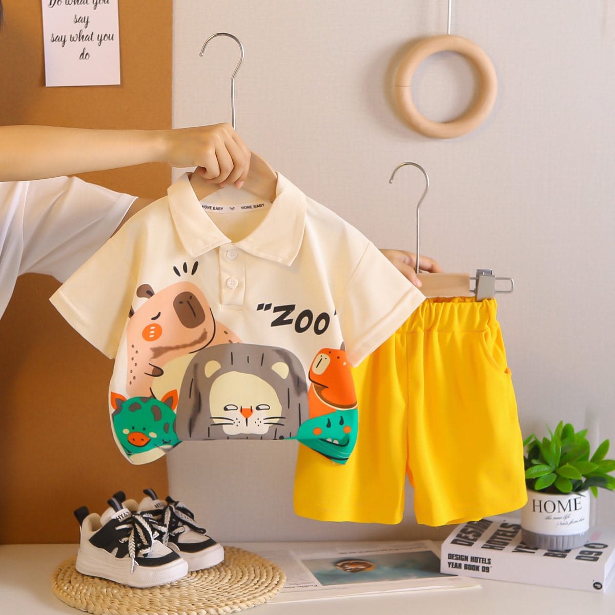 Kidsren's Cool and Handsome Suits Fashionable Baby Summer Clothes