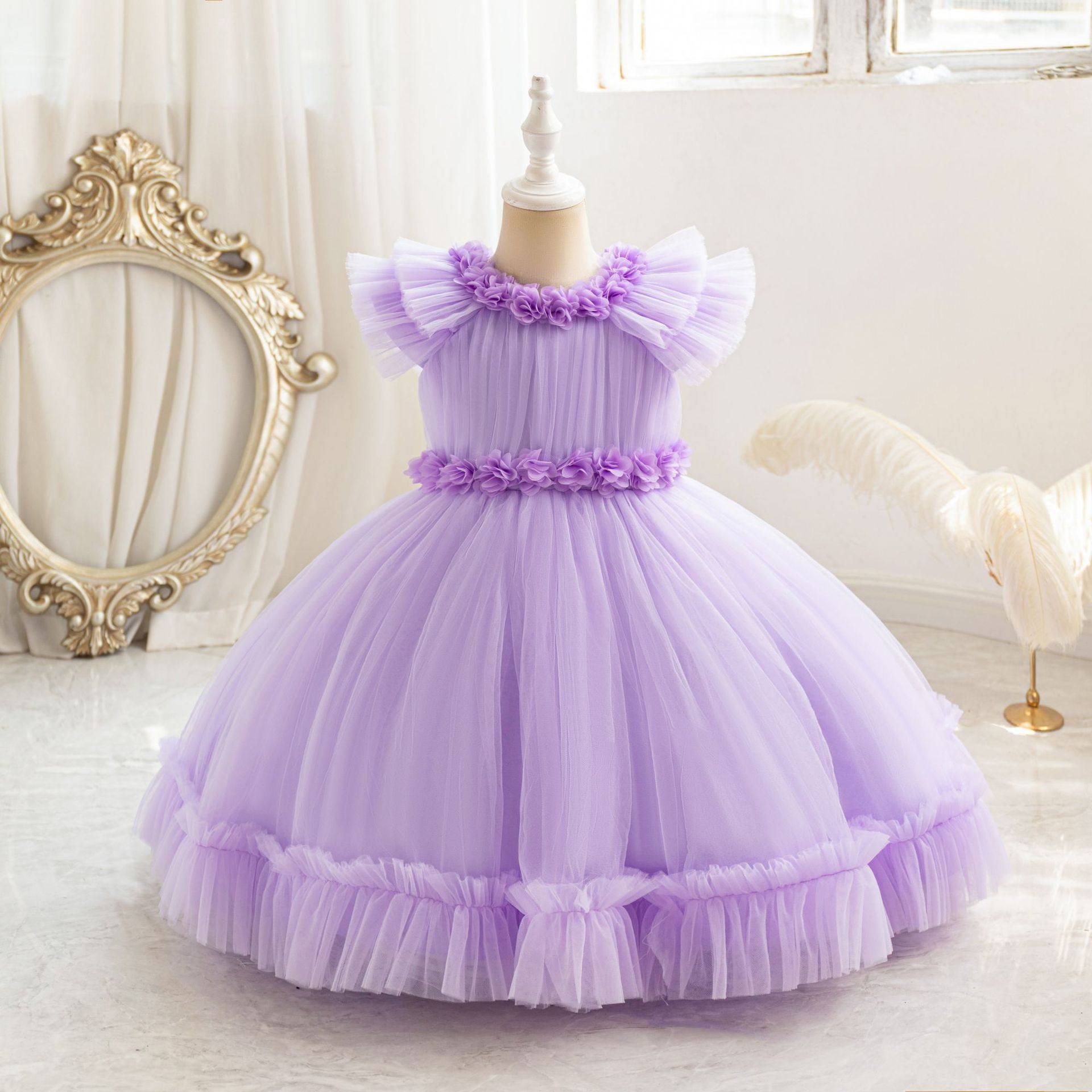High-end female children's princess dress