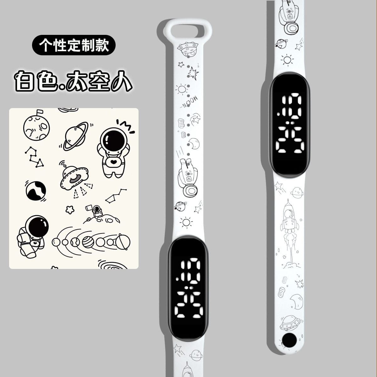 Led Waterproof Cartoon Watch
