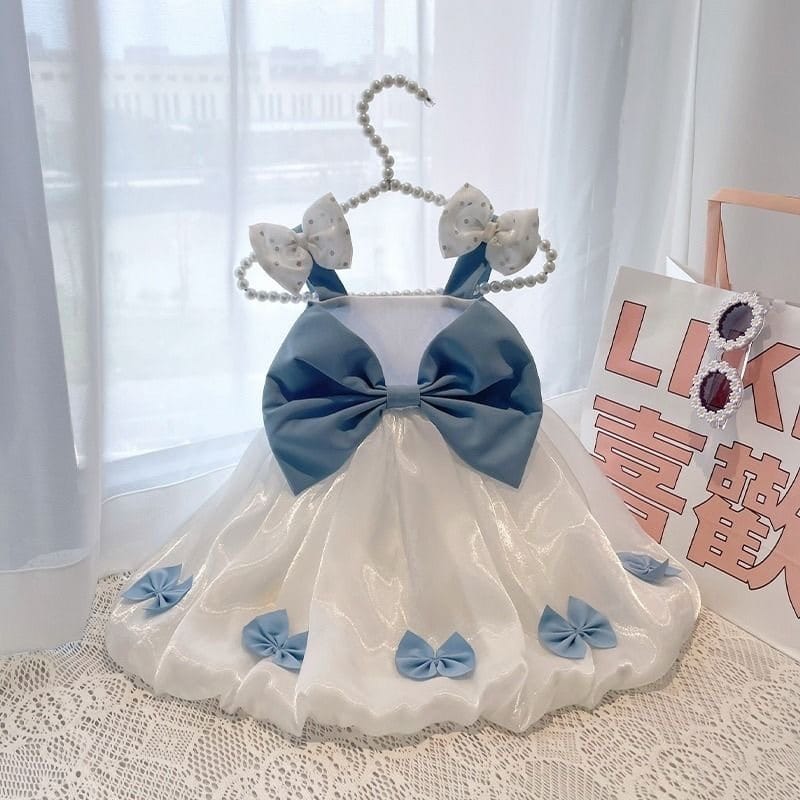 Girls Butterfly Suspender Korean Style Baby Girl Fashionable Dress
