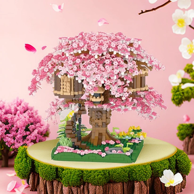 Lego Bricks - Cherry Blossom Tree House
