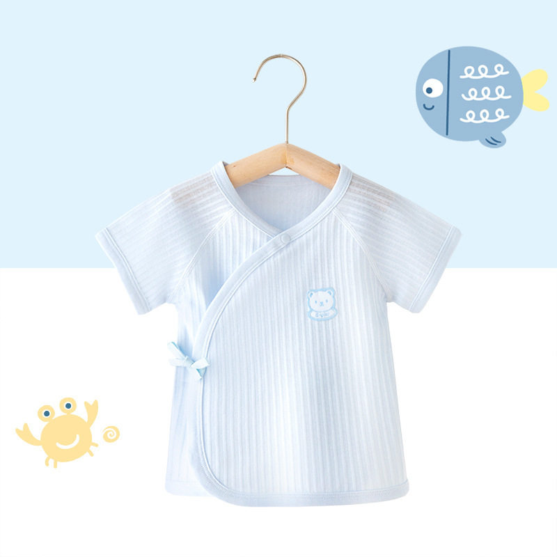 Newborn Baby Half-Back Cotton Shirt