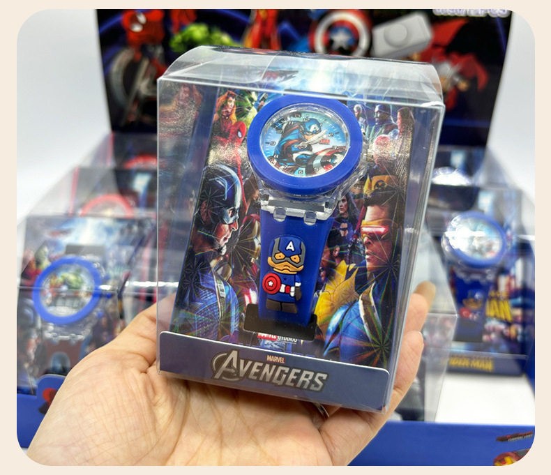 Silicone Luminous Captain America Children Watch