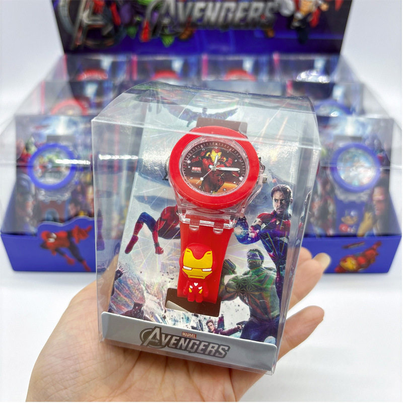 Silicone Luminous Iron Man Children Watch